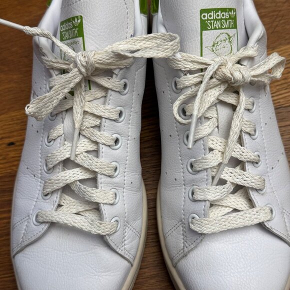 Adidas Stan Smith Yoda Primegreen White Green Sneakers Mens 8.5 Lace-Up - Picture 6 of 16